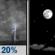 Tonight: A slight chance of showers and thunderstorms before 10pm. Mostly clear, with a low around 77. Heat index values as high as 103. South wind 5 to 10 mph. Chance of precipitation is 20%. Tonight: Slight Chance Showers And Thunderstorms then Mostly Clear