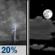 Tonight: A slight chance of showers and thunderstorms before 7pm. Partly cloudy, with a low around 68. North wind 5 to 10 mph. Chance of precipitation is 20%. Tonight: Slight Chance Showers And Thunderstorms then Partly Cloudy