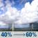 Thursday: A chance of showers and thunderstorms between 7am and 10am, then a chance of showers and thunderstorms between 10am and 1pm, then showers and thunderstorms likely between 1pm and 3pm, then a chance of showers and thunderstorms. Partly sunny. High near 94, with temperatures falling to around 90 in the afternoon. Heat index values as high as 106. East wind 5 to 10 mph, with gusts as high as 25 mph. Chance of precipitation is 60%. New rainfall amounts less than a tenth of an inch possible. Thursday: Chance Showers And Thunderstorms