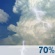 This Afternoon: Showers and thunderstorms likely. Mostly cloudy, with a high near 82. Southeast wind 5 to 15 mph, with gusts as high as 25 mph. Chance of precipitation is 70%. New rainfall amounts between a quarter and half of an inch possible. This Afternoon: Showers And Thunderstorms Likely
